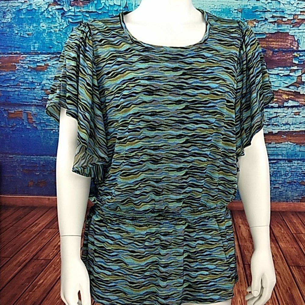 Sag Harbor ocean colors Stretch top 1x - Picture 8 of 8